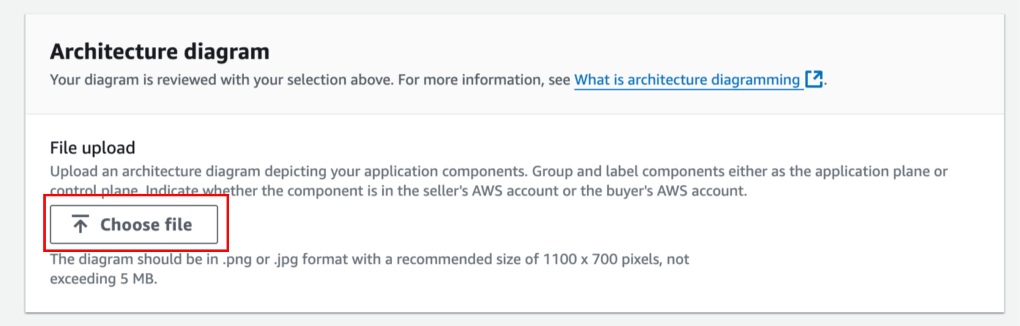 Upload your architecture diagram
