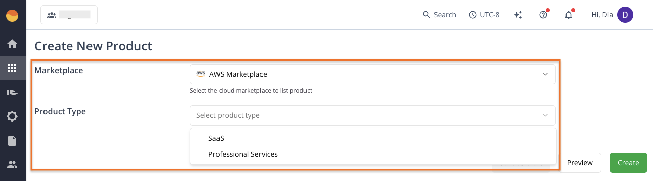 Create a new product in the Suger Console
