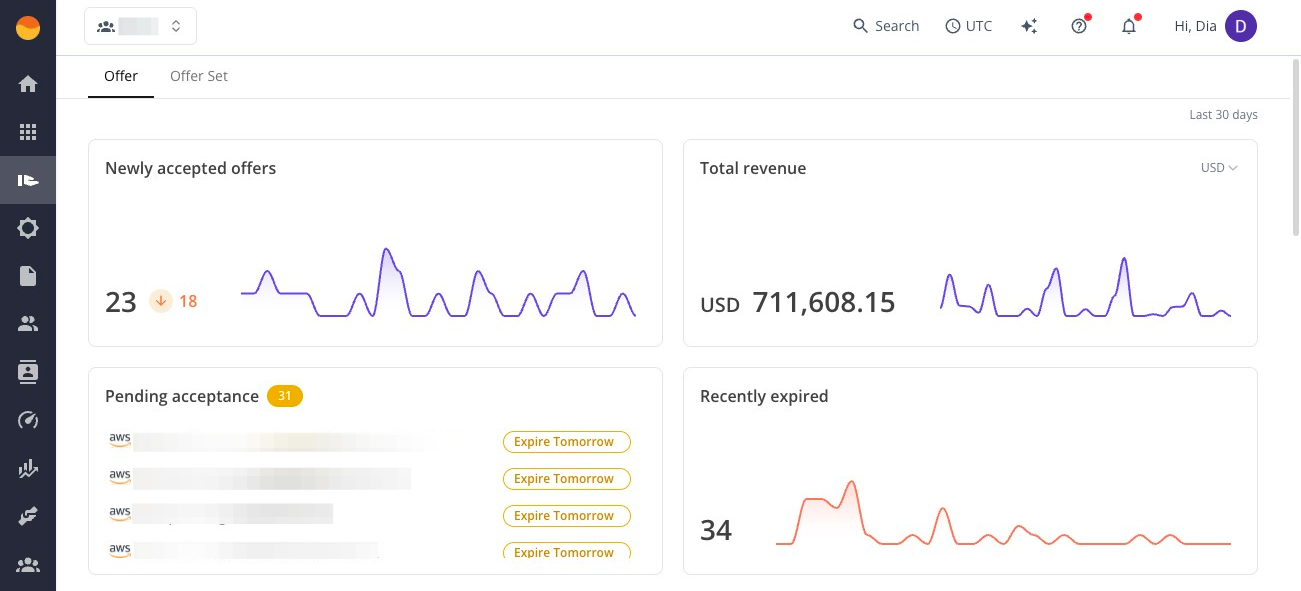Quick pipeline view in the Offers page