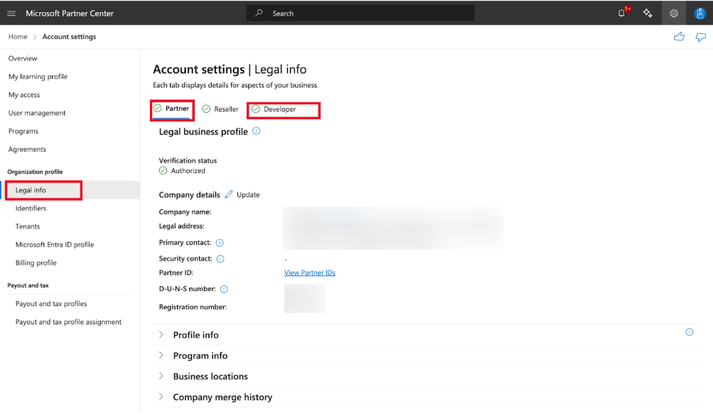 Partner Center tenant management