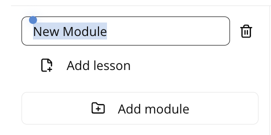 Add module button in the course editor