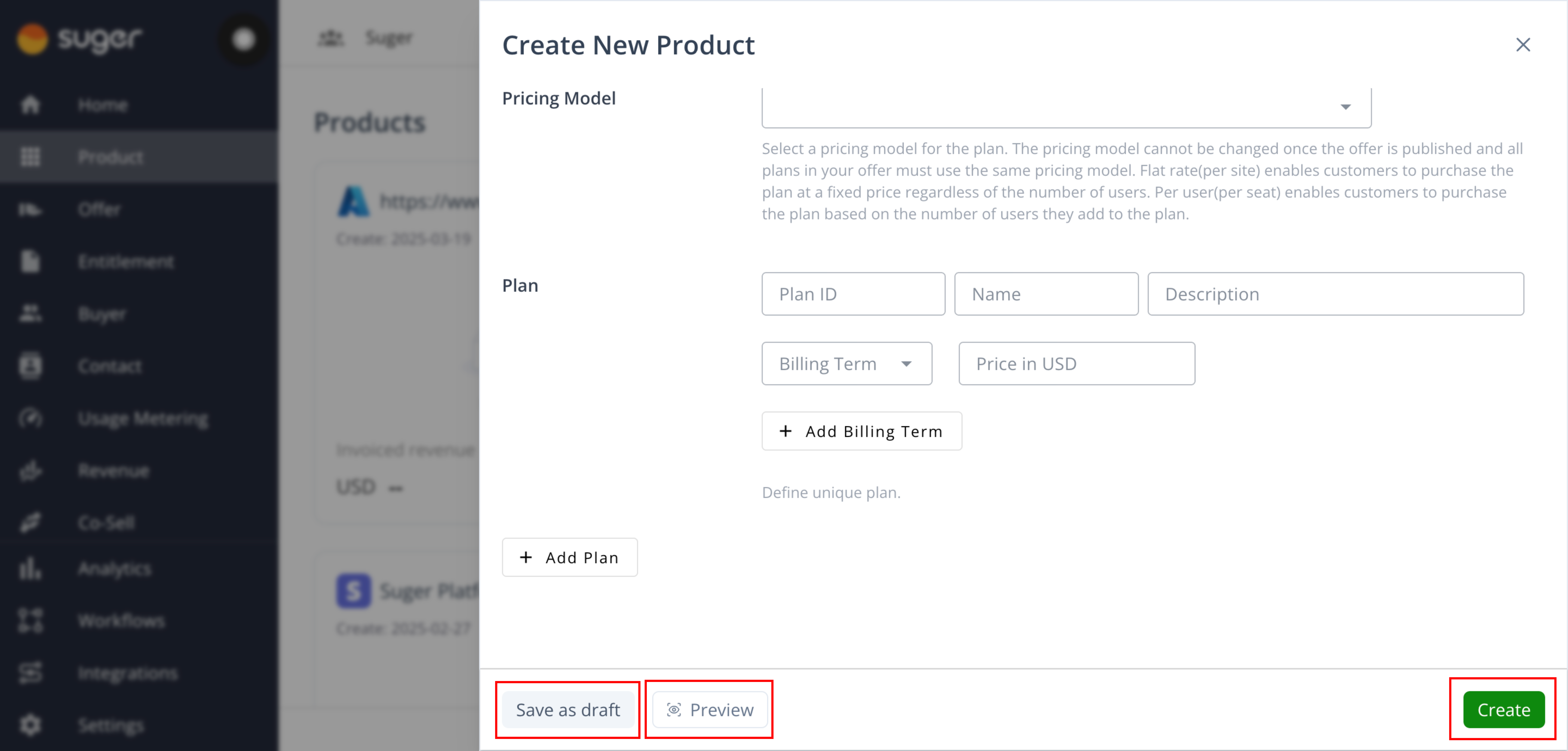 Review and create the listing