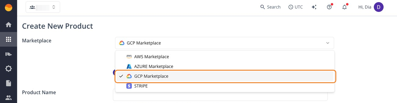 Choose GCP Marketplace in the Suger Console