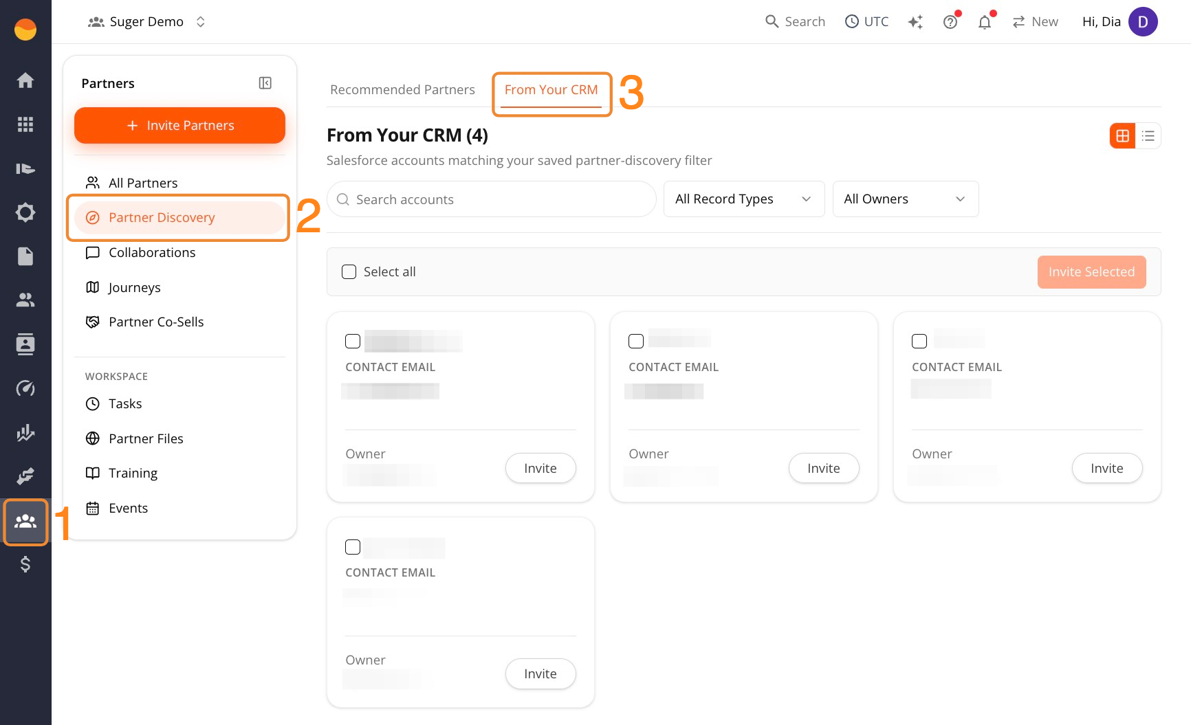 Matched partners appearing under Partner Discovery From Your CRM