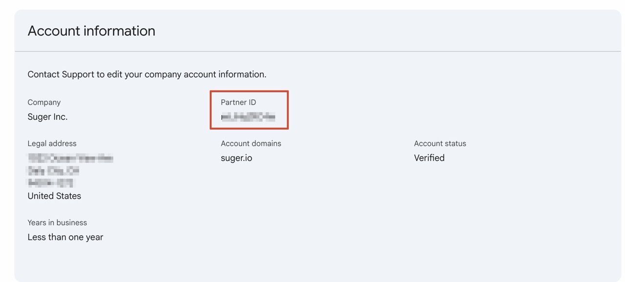 Where to find your GCP Partner ID